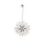 4_Elegant Lighting Flores 20" Wide 8-Light Chrome and Crystal Pendant more views