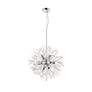5_Elegant Lighting Flores 20" Wide 8-Light Chrome and Crystal Pendant more views
