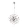 6_Elegant Lighting Flores 20" Wide 8-Light Chrome and Crystal Pendant more views