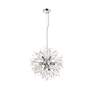 7_Elegant Lighting Flores 20" Wide 8-Light Chrome and Crystal Pendant more views