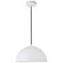 2_Elegant Lighting Forte 14 3/4" Wide White Modern Dome Pendant