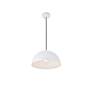 7_Elegant Lighting Forte 14 3/4" Wide White Modern Dome Pendant more views