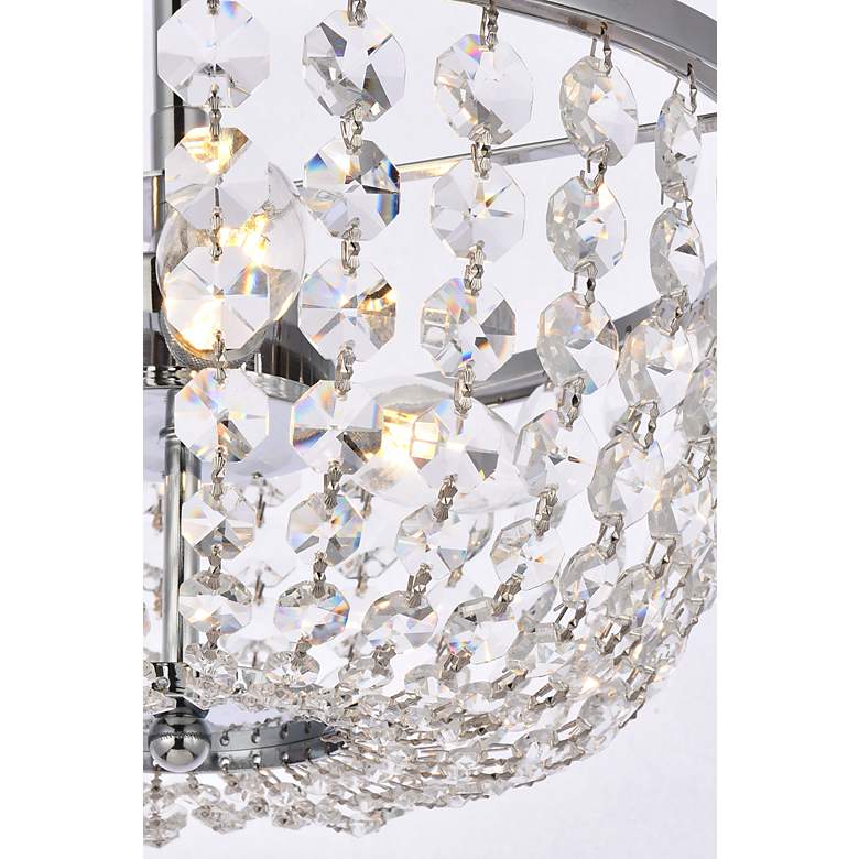 Image 6 Elegant Lighting Gianna 13" Wide Chrome and Crystal Pendant more views