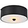 Elegant Lighting Hazen 12" Wide Flat Black Flush Mount Ceiling Light