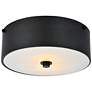 2_Elegant Lighting Hazen 12" Wide Flat Black Flush Mount Ceiling Light