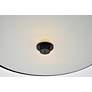 5_Elegant Lighting Hazen 12" Wide Flat Black Flush Mount Ceiling Light more views
