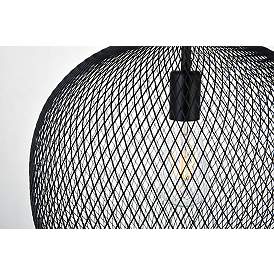 Image5 of Elegant Lighting Keller 15" Wide Black Mesh Modern Pendant more views