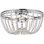 2_Elegant Lighting Kylie 14" Chrome and Crystal Ceiling Light