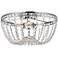 Elegant Lighting Kylie 14" Chrome and Crystal Ceiling Light