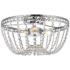 Elegant Lighting Kylie 14" Chrome and Crystal Ceiling Light
