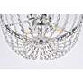 5_Elegant Lighting Kylie 14" Chrome and Crystal Ceiling Light more views