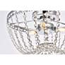 6_Elegant Lighting Kylie 14" Chrome and Crystal Ceiling Light more views