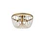 4_Elegant Lighting Kylie 16" Brass and Crystal Flush Mount Ceiling Light more views