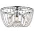 Elegant Lighting Kylie 16" Wide Crystal Flush Mount Ceiling Light