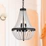 2_Elegant Lighting Lyla 14" Wide Black and Crystal Pendant Light