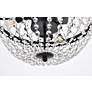 6_Elegant Lighting Lyla 14" Wide Black and Crystal Pendant Light more views
