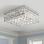 1_Elegant Lighting Maxime 12" Chrome and Clear Crystal Ceiling Light