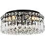 3_Elegant Lighting Maxime 14" Wide Black and Crystal Ceiling Light