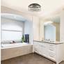 4_Elegant Lighting Maxime 14" Wide Black and Crystal Ceiling Light more views