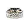 5_Elegant Lighting Maxime 14" Wide Black and Crystal Ceiling Light more views