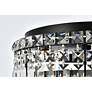 6_Elegant Lighting Maxime 14" Wide Black and Crystal Ceiling Light more views