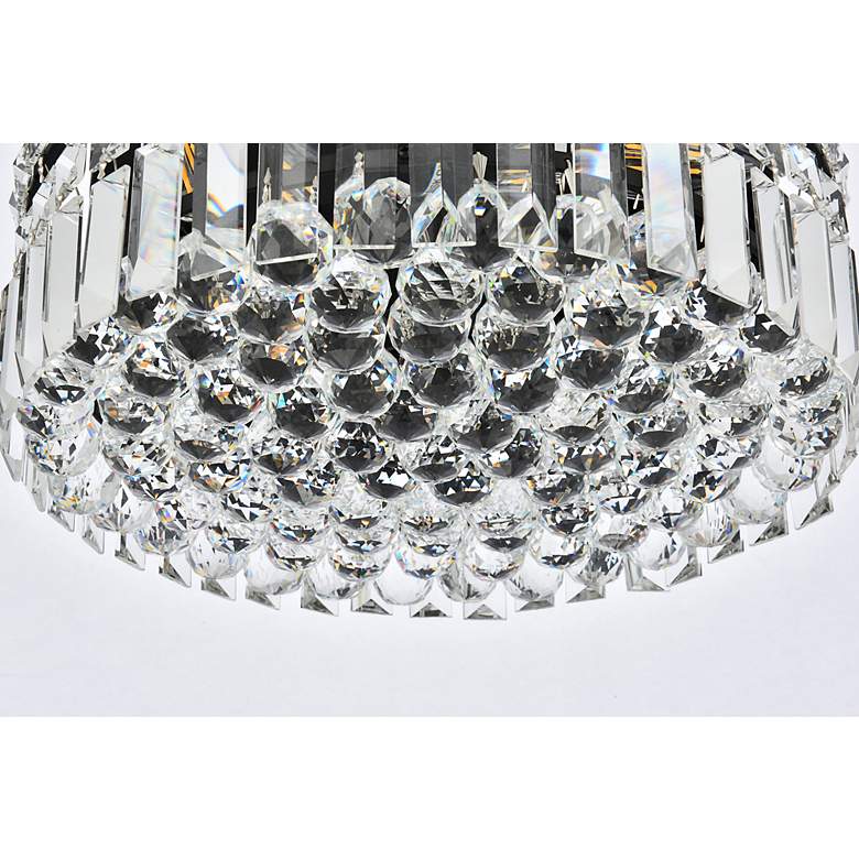 Image 7 Elegant Lighting Maxime 14" Wide Black and Crystal Ceiling Light more views