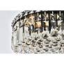 Elegant Lighting Maxime 14" Wide Black and Crystal Ceiling Light in scene