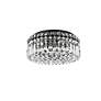 Elegant Lighting Maxime 14" Wide Black and Crystal Ceiling Light in scene