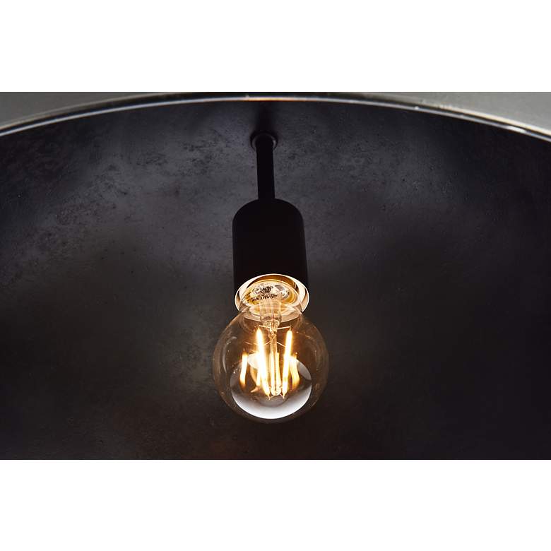 Image 6 Elegant Lighting Merce 20" Wide Modern Black Dome Pendant more views