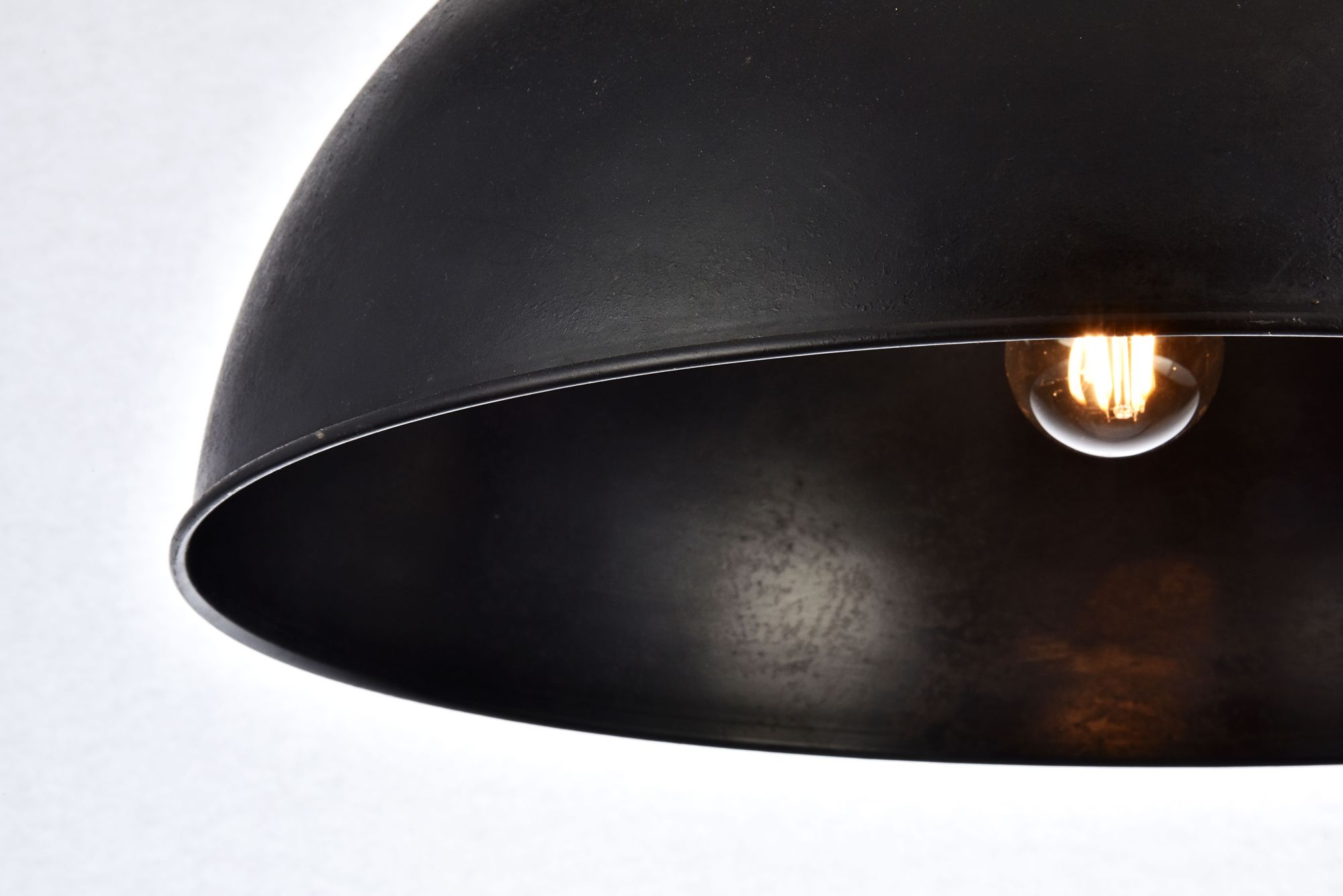 Elegant Lighting Merce 20" Wide Modern Black Dome Pendant