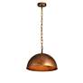 3_Elegant Lighting Merce Collection 15" Wide Brass Finish Dome Pendant more views