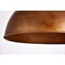 4_Elegant Lighting Merce Collection 15" Wide Brass Finish Dome Pendant more views