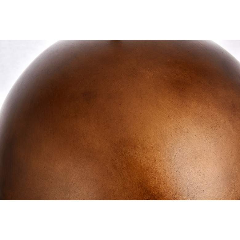 Image 5 Elegant Lighting Merce Collection 15" Wide Brass Finish Dome Pendant more views