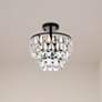 1_Elegant Lighting Mila 12" Black and Crystal Ceiling Light