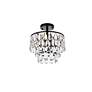 4_Elegant Lighting Mila 12" Black and Crystal Ceiling Light more views