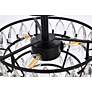 7_Elegant Lighting Mila 12" Black and Crystal Ceiling Light more views
