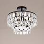 1_Elegant Lighting Mila 14" Black and Crystal Ceiling Light