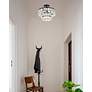 3_Elegant Lighting Mila 14" Black and Crystal Ceiling Light more views