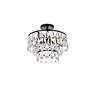 4_Elegant Lighting Mila 14" Black and Crystal Ceiling Light more views