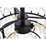7_Elegant Lighting Mila 14" Black and Crystal Ceiling Light more views