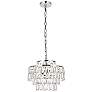 3_Elegant Lighting Mila 14" Chrome Tiered Crystal Pendant Light