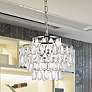 2_Elegant Lighting Mila 14" Chrome Tiered Crystal Pendant Light