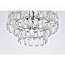 6_Elegant Lighting Mila 14" Chrome Tiered Crystal Pendant Light more views