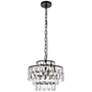 3_Elegant Lighting Mila 14" Wide Black and Crystal 3-Light Pendant