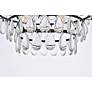 5_Elegant Lighting Mila 18" Semi-Flush Mount Crystal Drum Ceiling Light more views