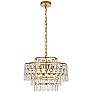 2_Elegant Lighting Mila 18" Wide Brass and Crystal Pendant Light