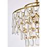 6_Elegant Lighting Mila 18" Wide Brass and Crystal Pendant Light more views