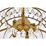 7_Elegant Lighting Mila 18" Wide Brass and Crystal Pendant Light more views