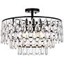 2_Elegant Lighting Mila 20" Black and Crystal Semi-Flush Ceiling Light