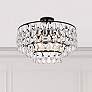 1_Elegant Lighting Mila 20" Black and Crystal Semi-Flush Ceiling Light